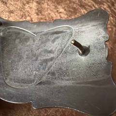 Vintage Rockmount Denver Colorado Nickel Silver Horse Head Western Belt Buckle