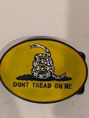 Don’t Tread on Me Belt Buckle Military Snake Gadsen Collector Patriot Snek USA