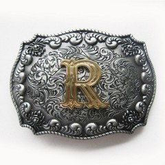 Western Initial Letter R Belt Buckle Gurtelschnalle also Stock in US