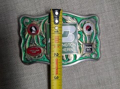 vintage BURLINGTON NORTHERN belt buckle RAILROAD pacific great railway WESTERN