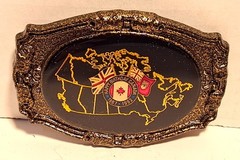 Canada 125th anniversary Map of Canada 1867-1992 Belt Buckle