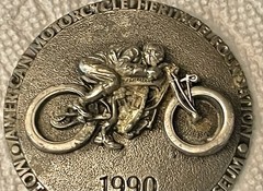 RARE NOS 1990 Belt Buckle Motorcycle Heritage Museum Commemorative Collectible