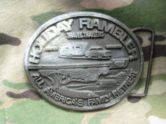 VINTAGE BELT BUCKLE, HOLIDAY RAMBLER ALL AMERICA&rsquo;S FAMILY RETREAT (MPA 1975)