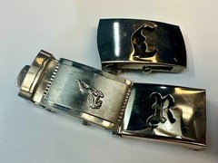 Lot of 3 Vintage slide dress style Belt Buckle&rsquo;s Letters Horse