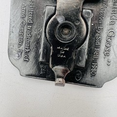 Remington First in the Field Belt Buckle Canada Goose 1980 Sid Bell Made In USA