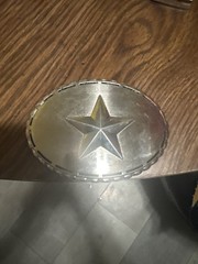 NEW! 5 POINT STAR METAL BELT BUCKLE WESTERN HEBILLA ESTRELLA #137