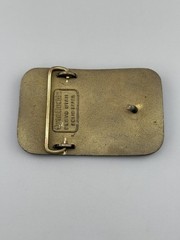 Solid Brass Mechanic Shop Belt Buckle DC Parts Garage Auto Underbody