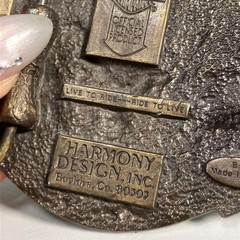 Harley-Davidson Vintage Eagle Buckle, Made in USA 1989 HARMONY 80303 B-33