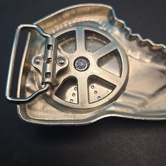 Unbranded Shoe Shaped Belt Buckle with Spinning Lion Head