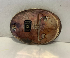 Hebillas « Diana » Western Belt Buckle Longhorn 4&Prime; Wide x 3&Prime; Tall