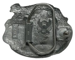 Great American Products Belt Buckle Pewter Police Officer An American Hero EUC