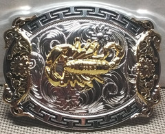 SCORPION Western Cowboy Belt Buckle Hebilla Vaquera
