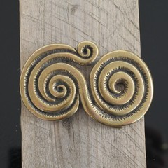 Belt buckle with spiral pattern belt buckle buckle 4 cm removable belt buckle
