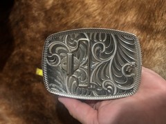 Western Rooster Belt Buckle Silver/Black Tone Metal Antique Finish 1.5in Fit