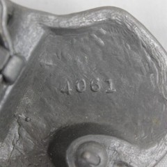 Vintage Corvette Car Shaped Embossed Metal Belt Buckle #4061