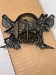 Skull Belt Buckle Green Pirate Metal Zinc Alloy New Western Casual Fashion Style