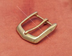 41mm CLASSIC SOLID BRASS WESTERN DIY END BAR PRONG PIN LEATHERCRAFT BELT BUCKLE