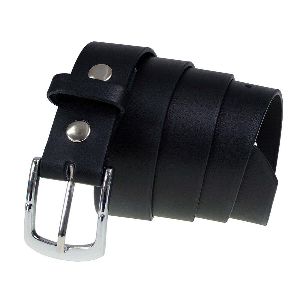 Milwaukee Leather MP7114 Men&rsquo;s Light Black Genuine Leather Belt with Interchange