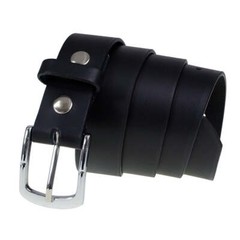 Milwaukee Leather MP7114 Men&rsquo;s Light Black Genuine Leather Belt with Interchange