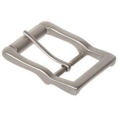1 1/2&Prime; (38 mm) Nickel Free Center Bar Single Prong Roller Belt Buckle