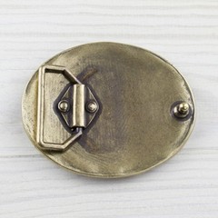 Flower ornament Oktoberfest costume belt buckle brass removable clasp gs5497