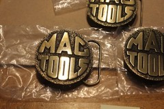 MAC Tools Round Brass Belt Buckle, Great American Buckle, Lmtd Edition, Lot of 3