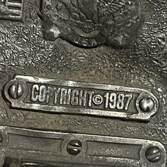 Belt Buckle Brass Works Vintage 1987 Collectible Metal Ducks USA Made *Blemish