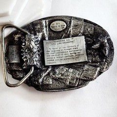 1987 Siskiyou Veterans of Foreign Wars of the US Life Member Belt Buckle #871