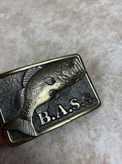 The Great American Buckle CO Bass Anglers Sportsman Society B.A.S.S. Vintage