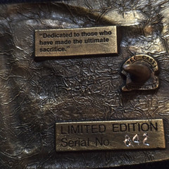 Iowa Firefighters Memorial Belt Buckle Brass Limited Edition Serial No. 842
