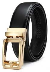 CHAOREN Ratchet Belt Replacement Strap 36&Prime; to 42&Prime; Waist Adjustable, Gun Black