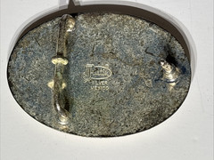 Justin Silver Mexico Bull Rider Belt Buckle