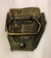 Vintage 1980’s San Francisco Cable Car Belt Buckle Indiana Metal Craft Warriors