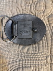 Vintage Union 76 King Of The Road Truckstop Club Lion Belt Buckle Brass