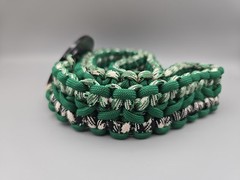 Dyna buckle belt Geronimo silver and black Paracord belt green 39 inches