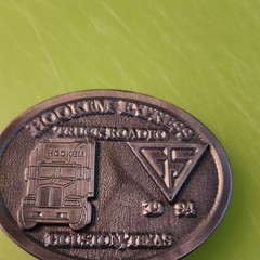 Stotts & Co. Hookem Events Truck Rodeo Houston TX 1994 Oval Belt Buckle