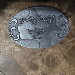Vintage Silver Crown Royal Liquor Belt Buckle