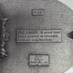 Siskiyou Buckle Co Vintage 1982 Eagle Mountain Pewter Belt Buckle Silver Western