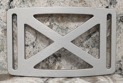 GRIP6 BELT BUCKLE – SCOTLAND / ALABAMA FLAG – SILVER GRANITE – 1.5 INCH WIDE