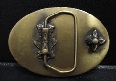 US Army 64th Corps Support Group Combat Provider Brass Belt Buckle Military USA