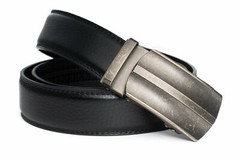 Belt men&rsquo;s automatic automatic belt black vintage grid belt grid New