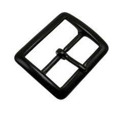 JAY-PEE Solid Brass Replacement Belt Buckle 1.75&Prime; Belts Black Chrome Brass