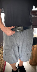 Studded Belt Buckle Archive 2007-09 Industrial Leather Back OOAK Darren Mcneese