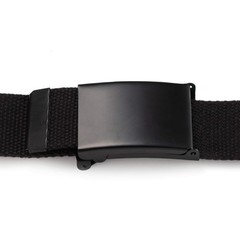 Mile High Life Cut To Fit Canvas Web Belt Size Up to 52&Prime; with 56&Prime;, Black-