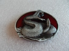 SNAKE~SERPENT~BELT BUCKLE~NEVER USED~VIPER~RATTLESNAKE~WESTERN~BIKER