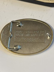 North American Hunting Club Wings of Gold Men&rsquo;s Western Belt Buckle 24k Gold