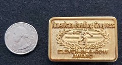 Vintage American Bowling « Eleven-In-A-Row Award » Belt Buckle