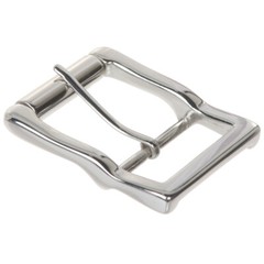 1 1/2&Prime; (38 mm) Nickel Free Center Bar Single Prong Roller Belt Buckle
