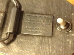 1987 1993 Copperstone Gold Project Pacific Brass Silver Tone Belt Buckle Limited