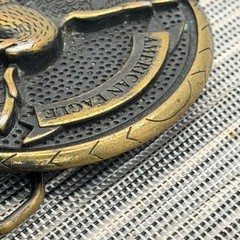 American Eagle Outfitters Belt Buckle Brass Eagle Bottle Opener Vintage Style